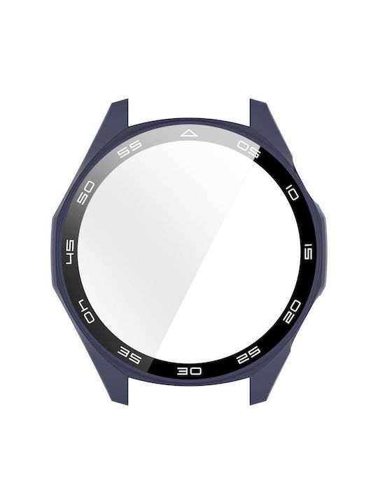 Пластмасов Калъф със Стъкло в Син цвят за Huawei Watch GT 6 46мм