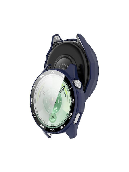 Пластмасов Калъф със Стъкло в Син цвят за Huawei Watch GT 6 46мм