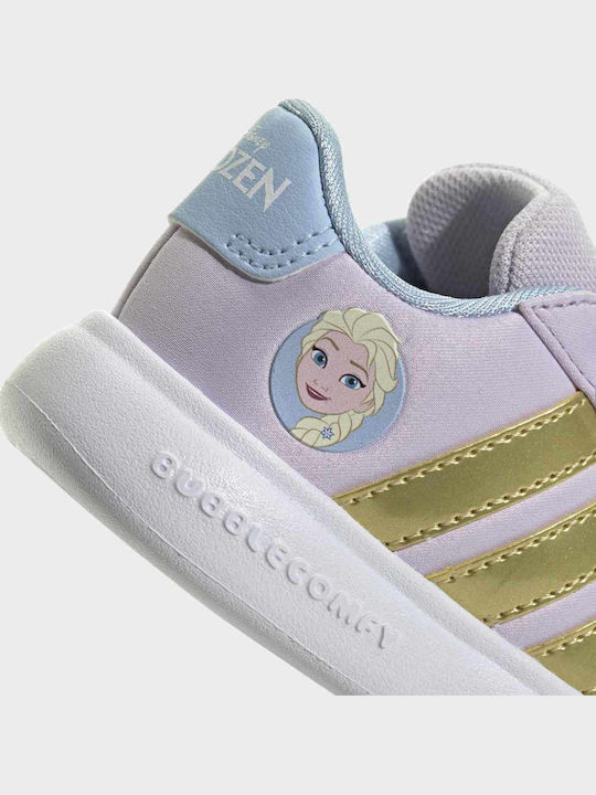 Grand Court Παιδικά Sneakers με Σκρατς Μωβ