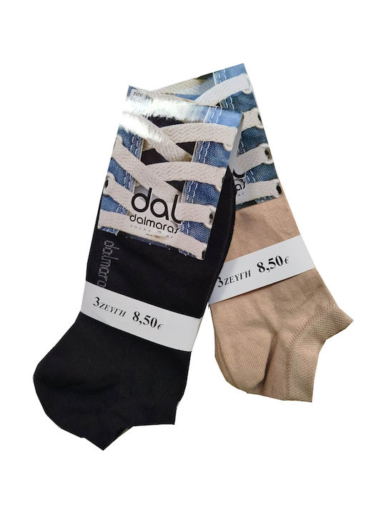 Dal Herren Socken Black 3Pack