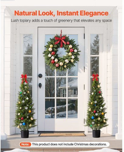 Vevor Decorative Thuja Trees Vevor 2 Pieces 1219mm Ideal For Indoor & Outdoor Spaces Xsrgxjs48ycxnm7y5001v0