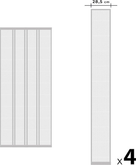 Plasă De Țânțari Ușa Plisată 220x100cm Plasă De Țânțari Ușa Plisată 220x100cm