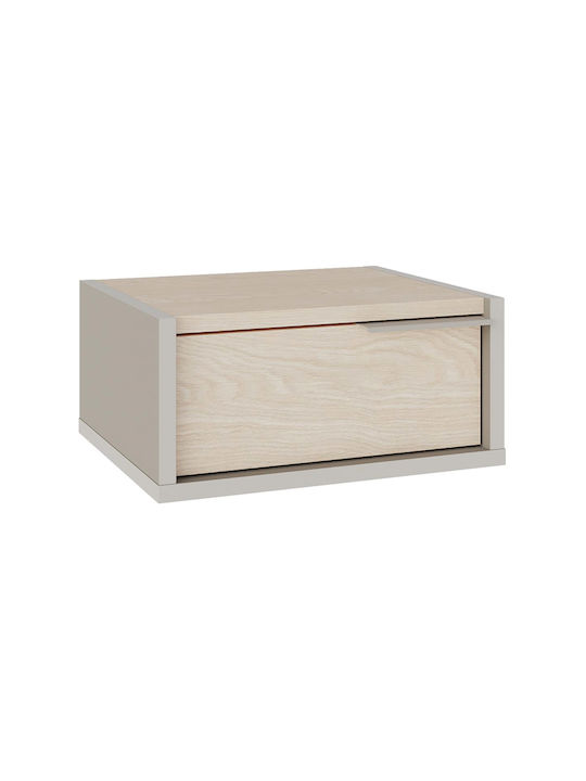 Κομοδίνο Eco Ξύλινο Μπεζ 40x33x18.5cm