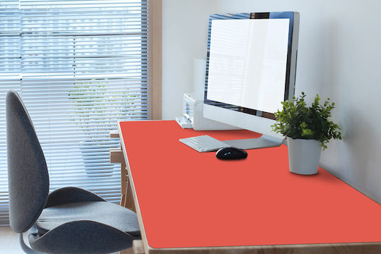 Tăvi Pentru Birou Decorativ Model Protecție Monocrom Portocalie 90x45 Cm