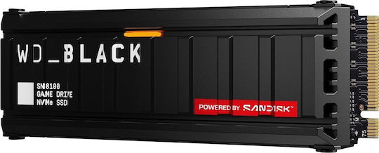 Western Digital SN8100 SSD 1TB τύπου M.2 με σύνδεση PCI Express 5.0 και Ψύκτρα WDS100T1XHM-00CMT0