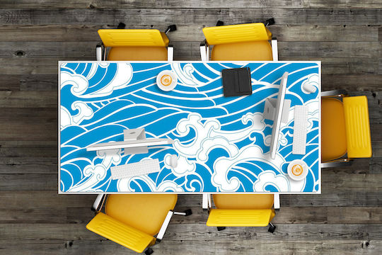 Tăvi Pentru Birou Pată Confortabilă Pentru Tastatură Mouse Insula Hawaii 90x45 Cm