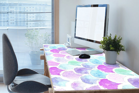 Schreibtischunterlagen Tastatur Maus Bunte Tropfen 90x45 cm