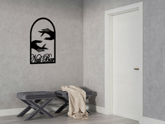 Nail Bar–μεταλλική Πινακίδα Μεταλλο-μαυρο-χρωμα