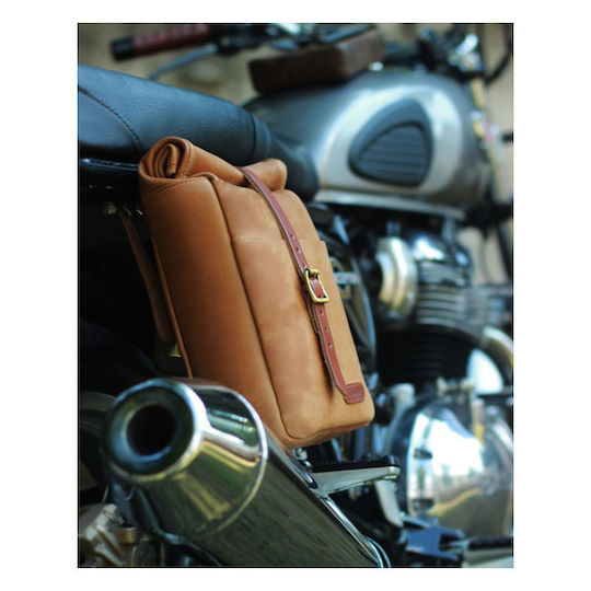 Trip Machine Mini Backpack Saddlebag Motorcycle Case 3.3 Liter Vintage Tan
