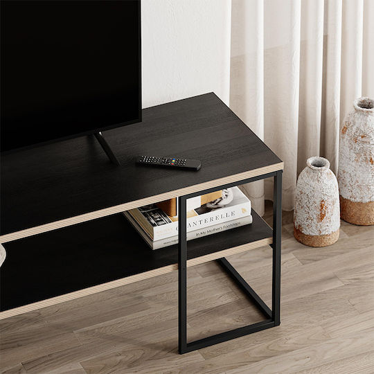 Friday Επιδαπέδιο Black Wood 140x37x45εκ.