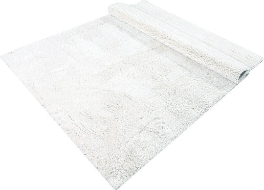 Balsan 1001 Сет Shaggy Спалня килими Бял P621674 3бр