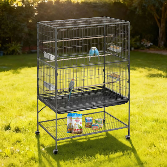 Vevor Vogelkäfig 93x58x151cm. Schwarz