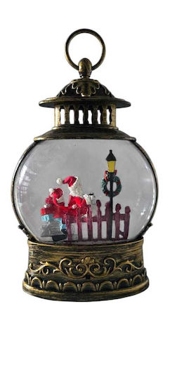 Decorative Christmas Decorative Traffic Light Lighted with Santa Claus