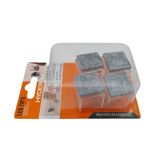 Uncle George 01.07.02-0014 Square Felts with Nail 22x22mm 4pcs
