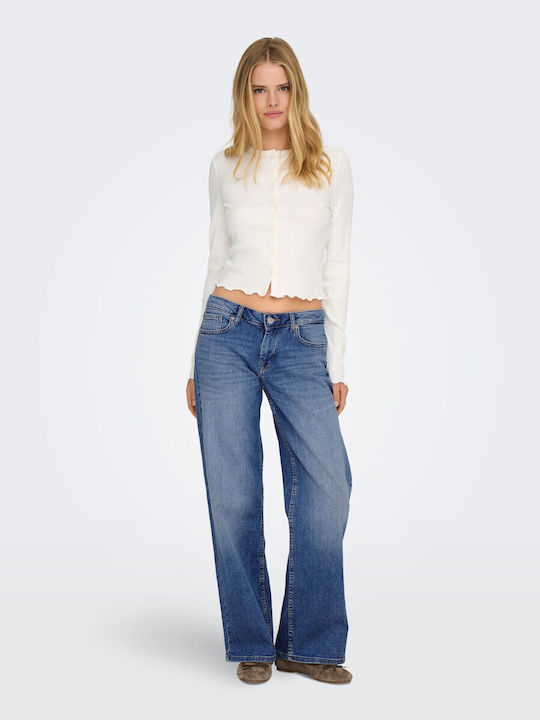 Wide Damenjeans Open Unpainted