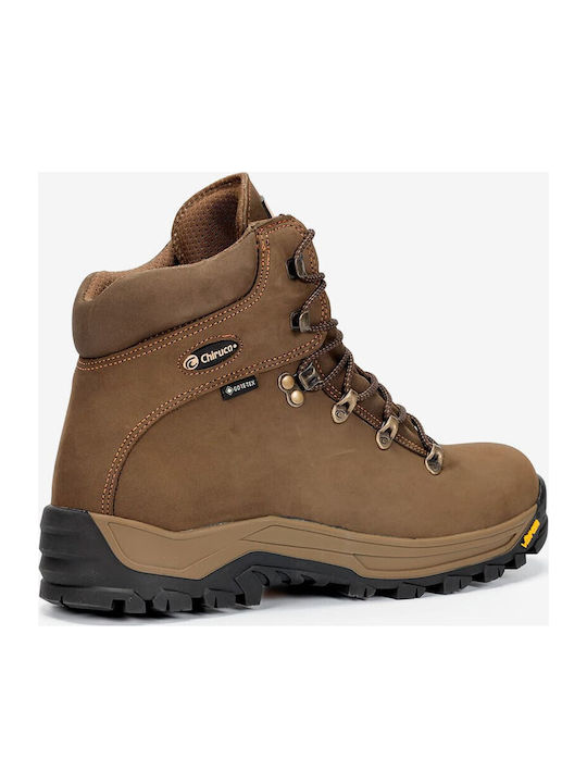 Chiruca Men's Hiking Boots Waterproof with Gore-Tex Membrane Brown