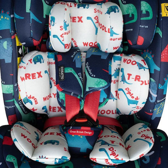 Cosatto Get Set Gro Детско Столче за Кола i-Размер с Isofix D Is For Dino