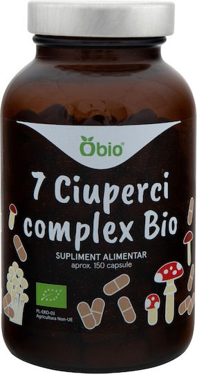 7 Mushrooms Complex Organic 150 Capsules 45g Obio