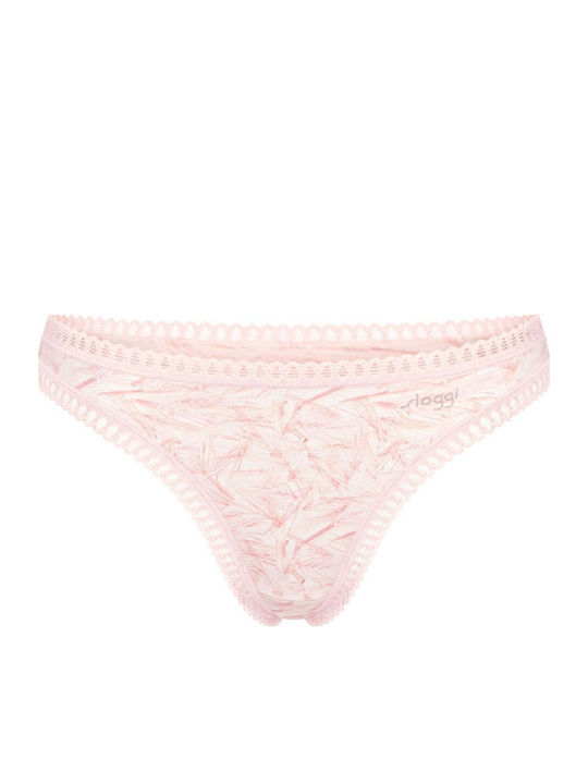 Βαμβακερά Women's String 3Pack Salmon, Coral, Printed