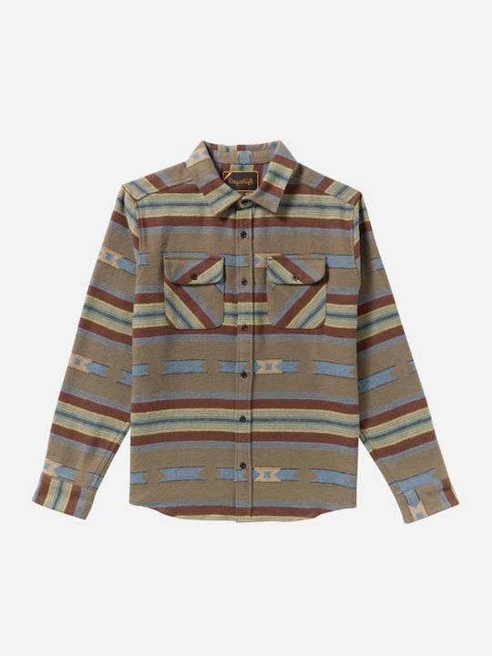 Long Sleeve Shirt in Regular Fit Brown