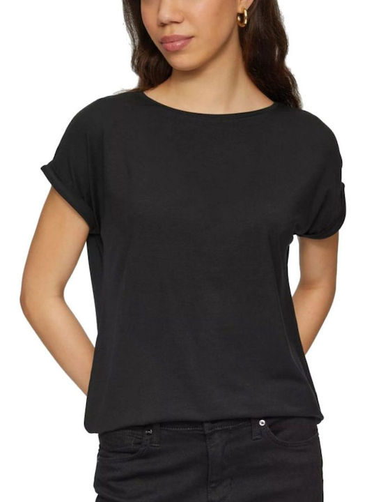 Women's Short Sleeve Blouse Black