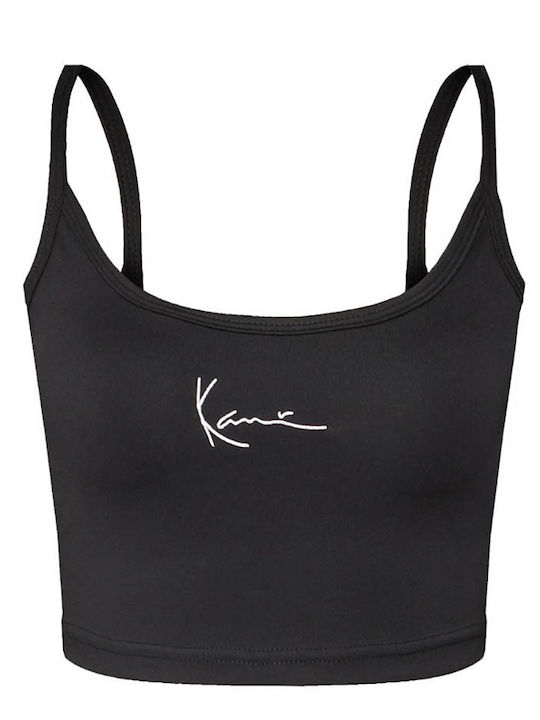 Γυναικείο Καλοκαιρινό Crop Top Αμάνικο Μαύρο