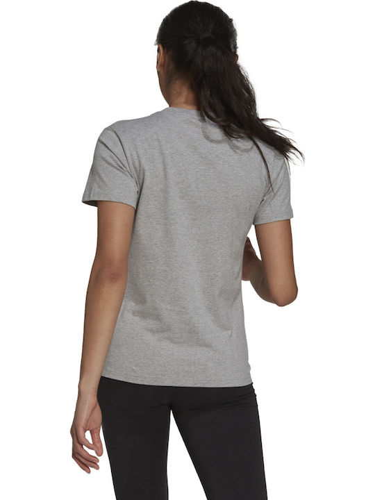 adidas Essentials Logo T-Shirt Medium Grey Heather