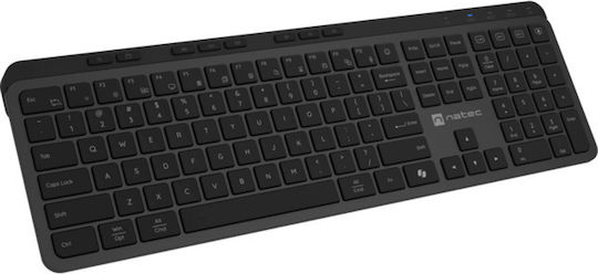 Natec Medusa Ασύρματο Bluetooth Πληκτρολόγιο Αγγλικό US