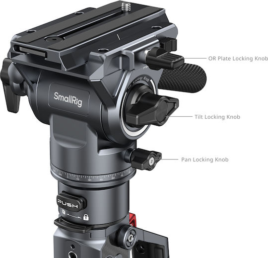 Smallrig 5565 Въглероден Монопод С Флуидна Видео Глава