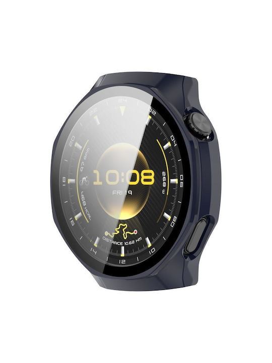 Πλαστική Θήκη με Τζαμάκι σε Μπλε χρώμα για Huawei Watch GT 6 Pro Πλαστική Θήκη με Τζαμάκι σε Μπλε χρώμα για Huawei Watch GT 6 Pro