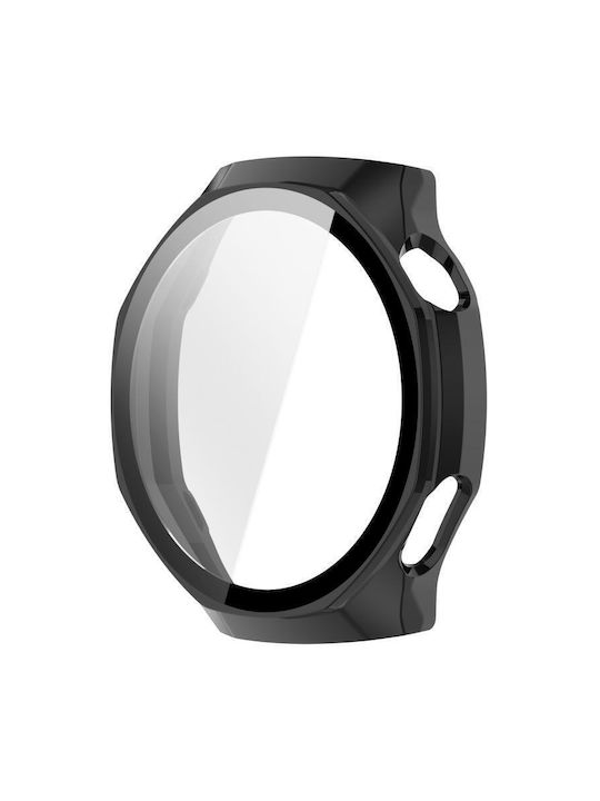 Пластмасов Калъф със Стъкло в Черен цвят за Huawei Watch GT 6 Pro
