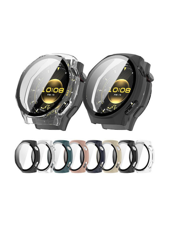 Пластмасов Калъф със Стъкло в Син цвят за Huawei Watch GT 6 Pro