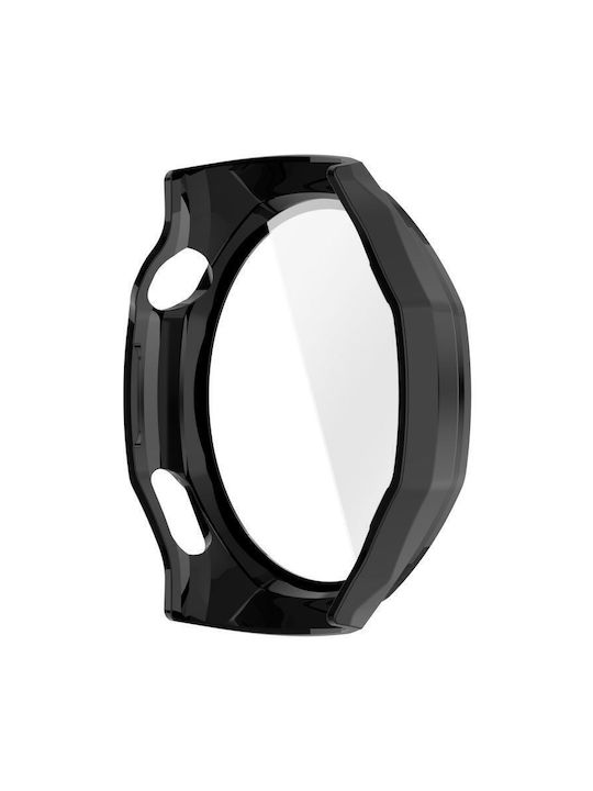 Пластмасов Калъф със Стъкло в Черен цвят за Huawei Watch GT 6 Pro