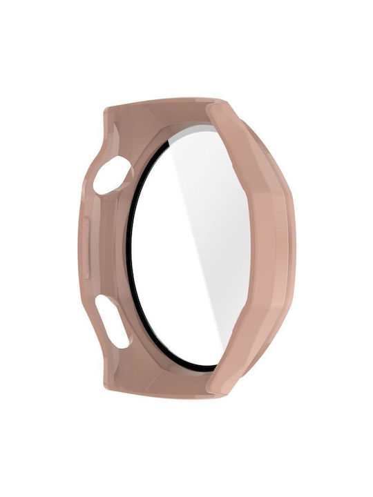 Πλαστική Θήκη με Τζαμάκι σε Ροζ χρώμα για Huawei Watch GT 6 Pro