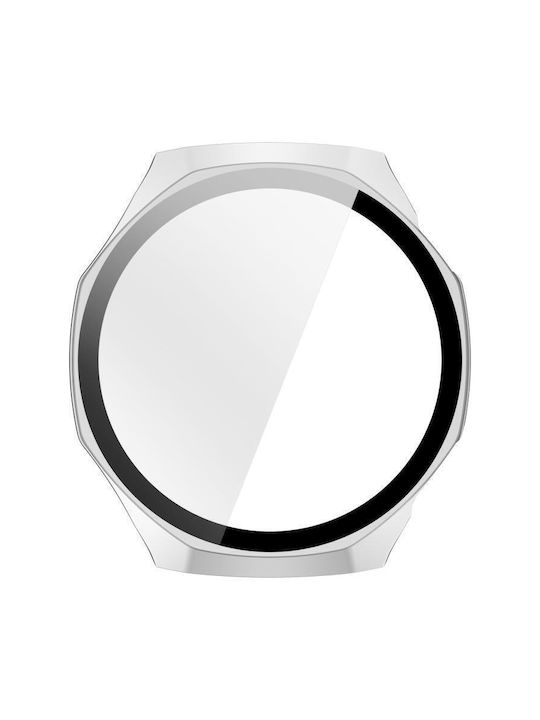 Πλαστική Θήκη με Τζαμάκι σε Ασημί χρώμα για Huawei Watch GT 6 Pro