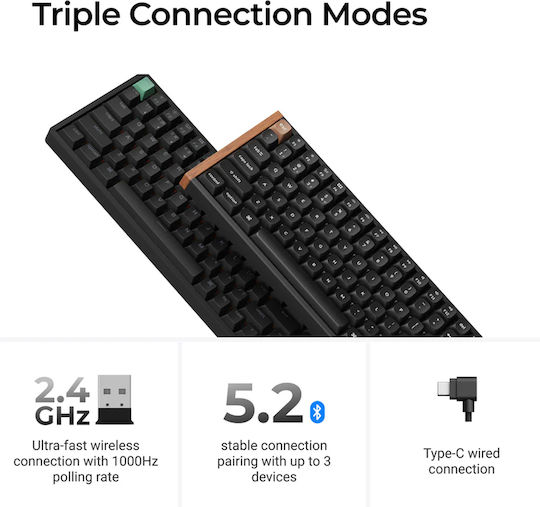 K6 HE Wireless Hall Effect Gaming Keyboard 65% with Magnetic Switches and RGB Lighting K6H-J1 (English US)