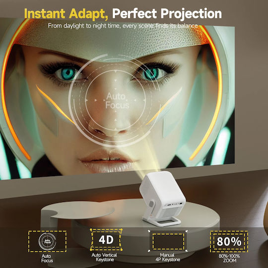 Magcubic HY310X Mini Projector LCD Full HD Λάμπας LED με Wi-Fi και Ενσωματωμένα Ηχεία