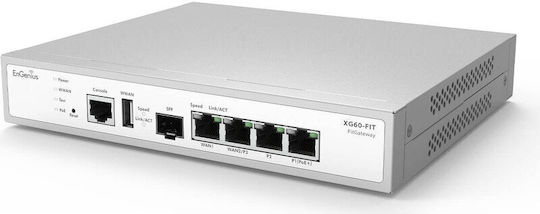 EnGenius FitGateway6 4G 1SFP Gestionat PoE+ Switch cu 4 Porturi Gigabit (1Gbps) Ethernet și 1 Port SFP