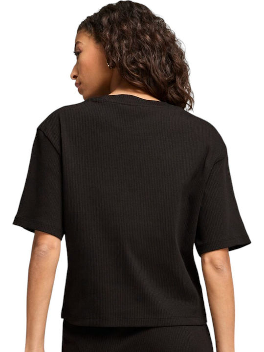 PUMA Classics T-Shirt Μαύρο