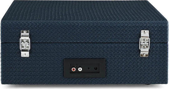 Crosley Voyager CR8017B-NY4 Βαλιτσάκι Πικάπ με Προενίσχυση και Ενσωματωμένα Ηχεία Navy