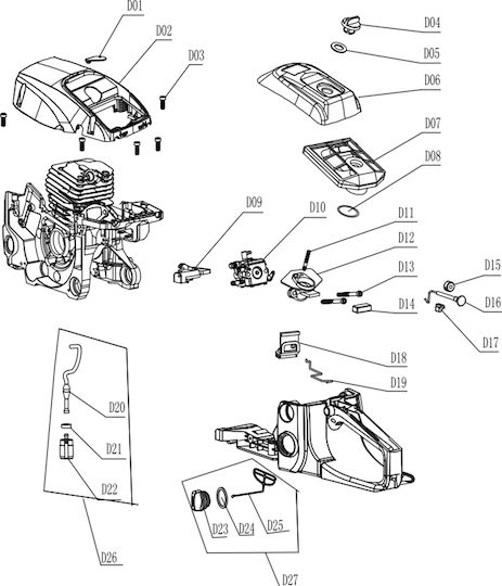 Holzfforma Gasoline Chainsaw