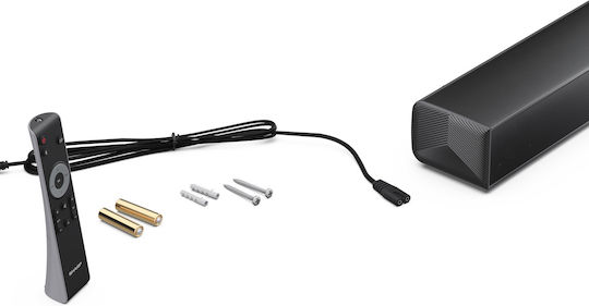 Sharp HT-SB121 Soundbar 2.0 Bluetooth και HDMI 120W με Ασύρματο Subwoofer και Τηλεχειριστήριο Μαύρο