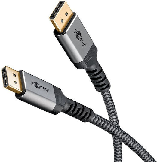 Goobay Kabel DisplayPort-Stecker - DisplayPort-Stecker 1m Gray (75679)