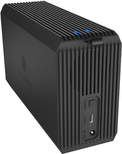 Icy Box Case For 2 Hard Drives SATA III With SATA Connectivity