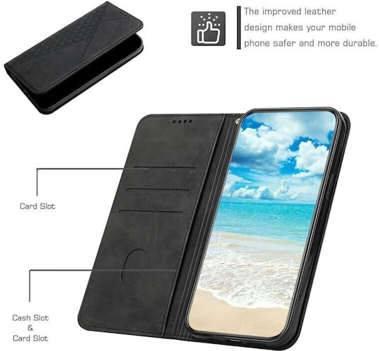 Cubic Grid Book Black (Motorola Moto G06 4G)