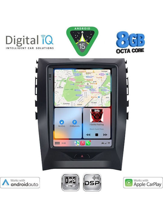 Digital IQ Car Audio System for Ford Edge 2015-2023 (Bluetooth/USB/AUX/WiFi/GPS/Apple-Carplay/Android-Auto) with Touch Screen 9.7"