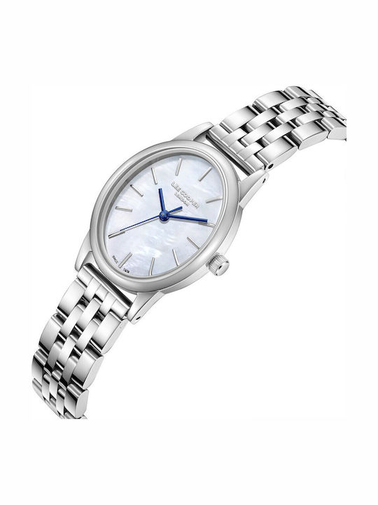 Lee Cooper Γυναικείο Ρολόι 24mm Μπαταρίας με Ασημί Μεταλλικό Μπρασελέ