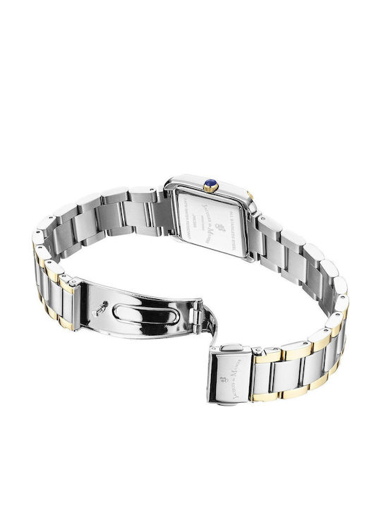 Swiss Women's Watch 22mm Battery with Gold Stainless Steel Bracelet