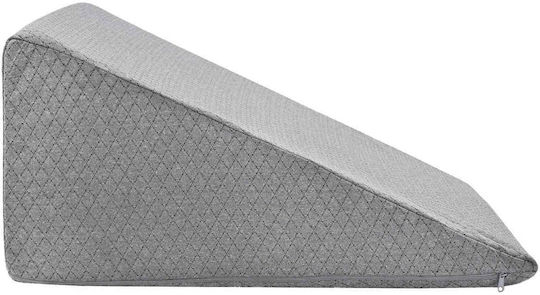 vidaXL Leg Wedge Pillow with Memory Foam 60x50x30cm Gray 42020195