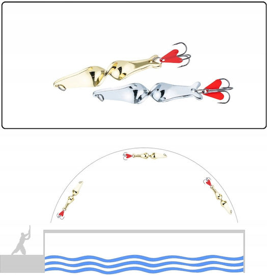 Pike Zander Rotating Изкуствена Стръв 6.2бр/10гр Сребрист